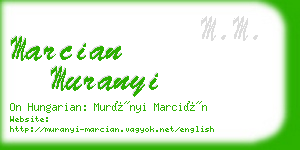 marcian muranyi business card